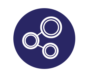 Icon Networking Purple Circle